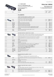 prices and specifications subject to change without - Pro-Technica