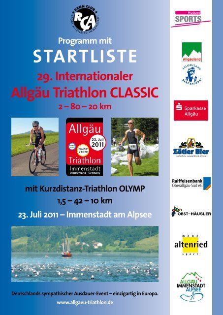 StartliSte - Allgäu Triathlon Immenstadt
