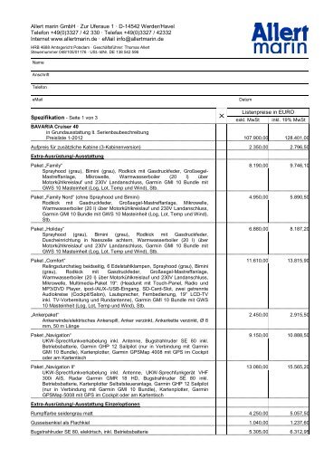 BAVARIA 32 - Allert Marin GmbH