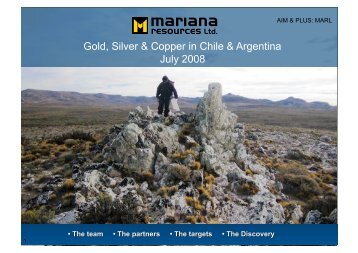 Presentation: Gold, Silver & Copper in Chile - Proactive Investors