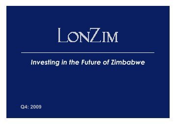 LonZim One2One Investor Presentation 26th November 09