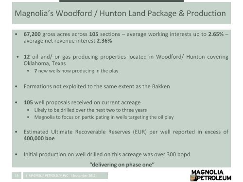 Magnolia Petroleum One2One Investor Presentation - Proactive ...