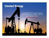 Clontarf Energy One2One Investor Presentation - Proactive Investors