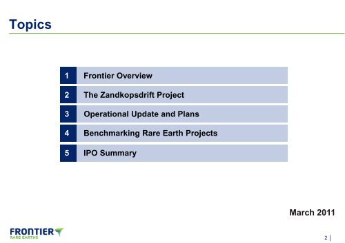 Developing a world-class rare earth deposit in South Africa