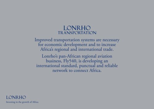 Lonrho One2One Investor Presentation - 28th September 2011