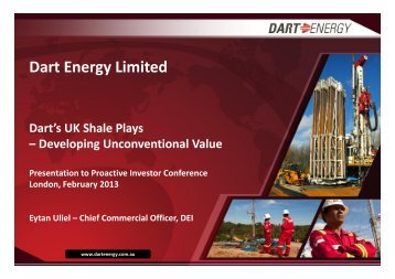 One2One â Dart Energy Investor Presentation - Proactive Investors