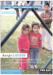 Broschüre „AusgeLAGERt“ - Pro Asyl