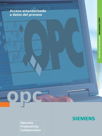 OPC - Acceso estandarizado a datos del proceso