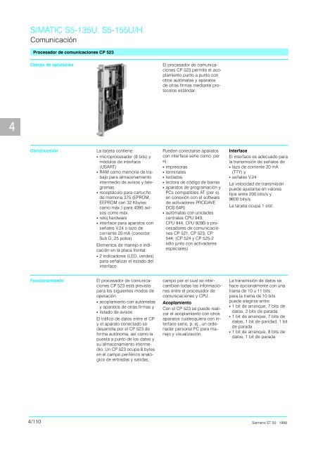 Catalogo Simatic S5