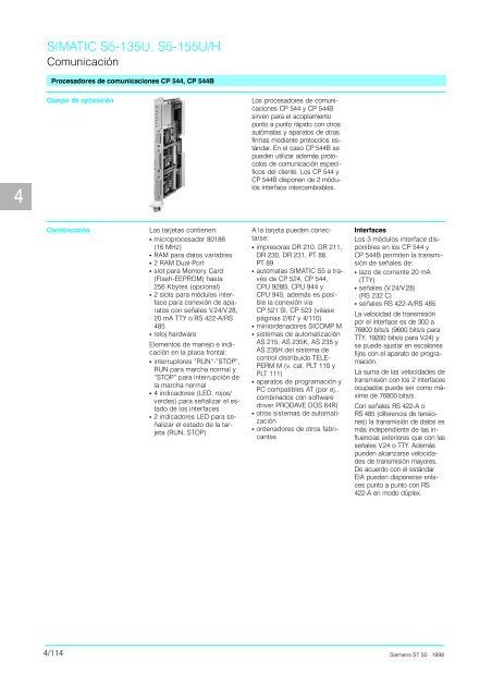 Catalogo Simatic S5