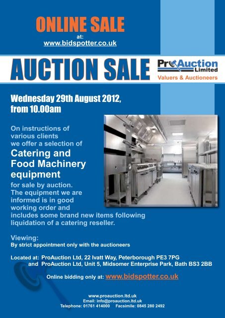 ONLINE SALE - Pro Auction