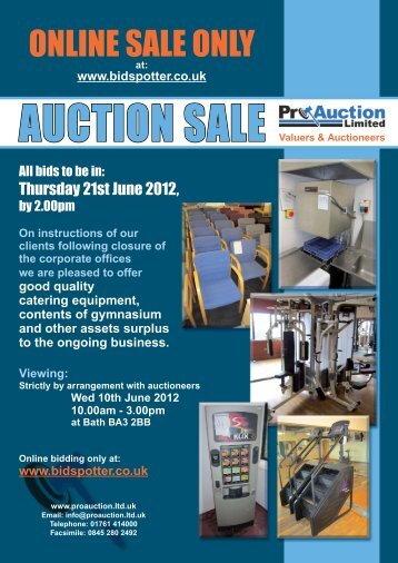 Sale Catalogue - Pro Auction