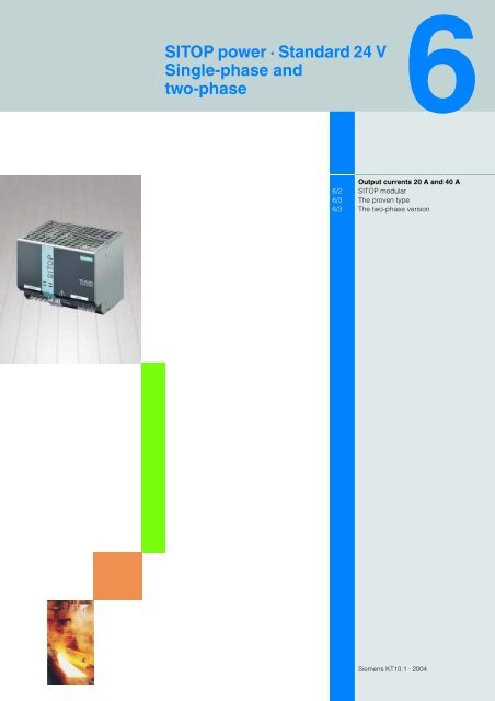 Power supplies SITOP power LOGO!Power Catalog K T 10.1 2004