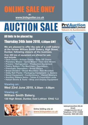 Sale Catalogue - Pro Auction