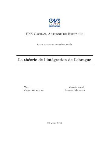 Victor WASIOLEK - UniversitÃ© Pierre et Marie CURIE