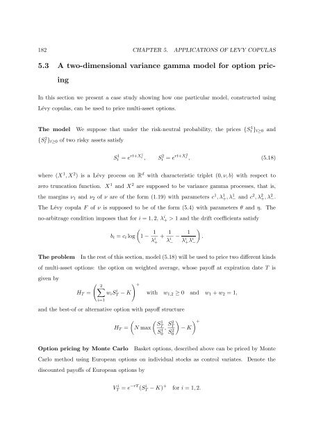 Processus de Lévy en Finance - Laboratoire de Probabilités et ...