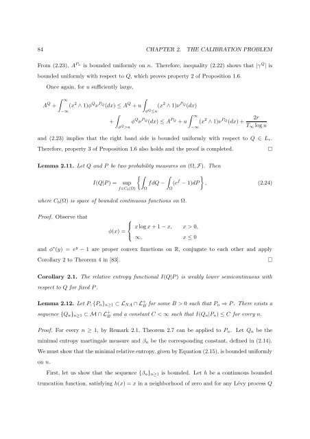 Processus de Lévy en Finance - Laboratoire de Probabilités et ...