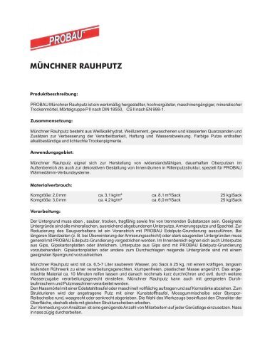 Sicherheitsdatenblatt - Probau
