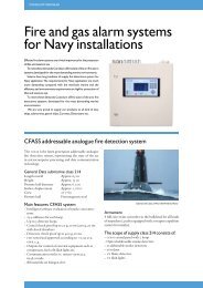 Fire and gas alarm systems for Navy installations - Consilium