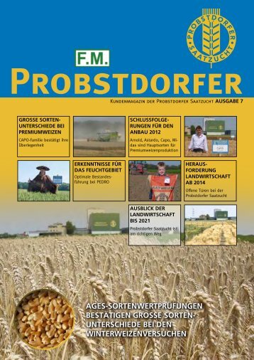 Kundenzeitung Probstdorfer Ausgabe 7 - Probstdorfer Saatzucht