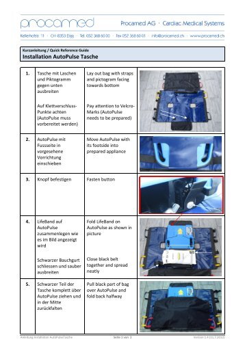 Anleitung AutoPulse Tasche