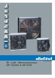HP 12/24V & HP HYD Öl - Luft - Wärmetauscher - Dietzel Hydraulik