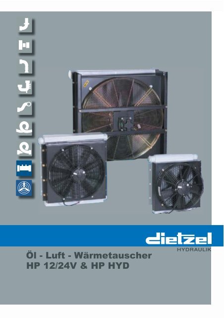 HP 12/24V & HP HYD Öl - Luft - Wärmetauscher - Dietzel Hydraulik