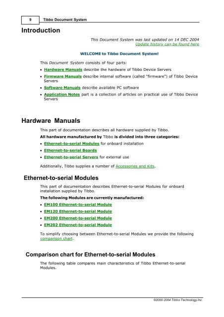 Tibbo Ethernet-to-Serial Devices