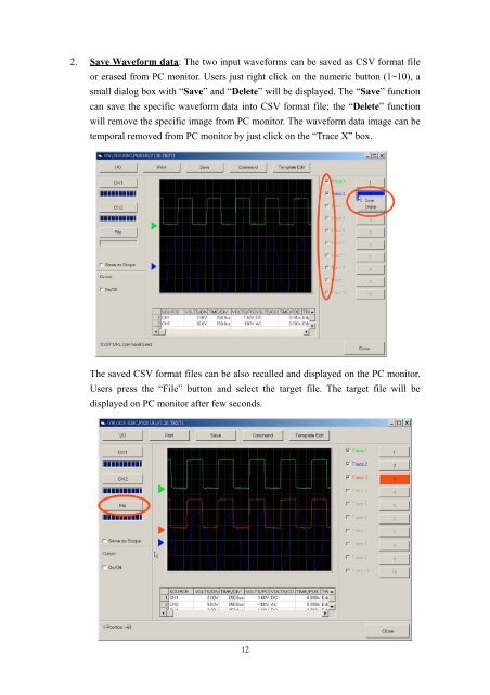 âFreeCaptureâ- A PC remote control program for GDS-800 SERIES ...