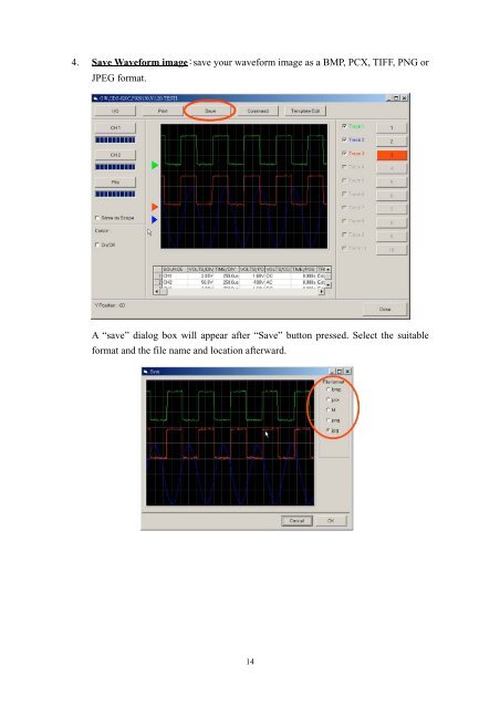 âFreeCaptureâ- A PC remote control program for GDS-800 SERIES ...