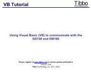 VB Tutorial - TIBBO Technology