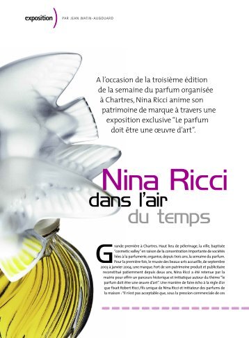 Nina Ricci dans l'air du temps - Prodimarques