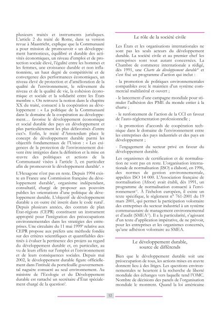 NÂ° 335 - Mai 2002DÃ©veloppement durable - Prodimarques