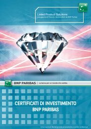 CERTIFICATI DI INVESTIMENTO BNP PARIBAS - Prodottidiborsa