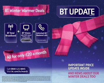 BT UPDATE - Great value broadband, phone, digital TV and mobile ...