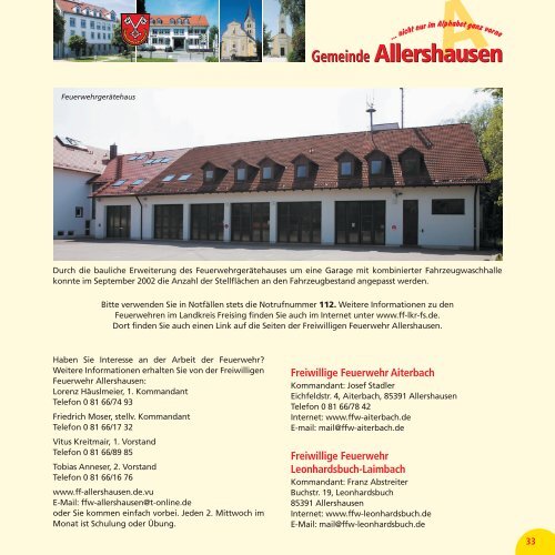 A Allershausen Gemeinde - Gemeinde Allershausen