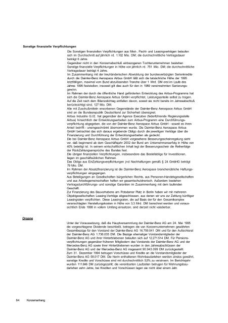 Daimler-Benz Geschäftsbericht 1994