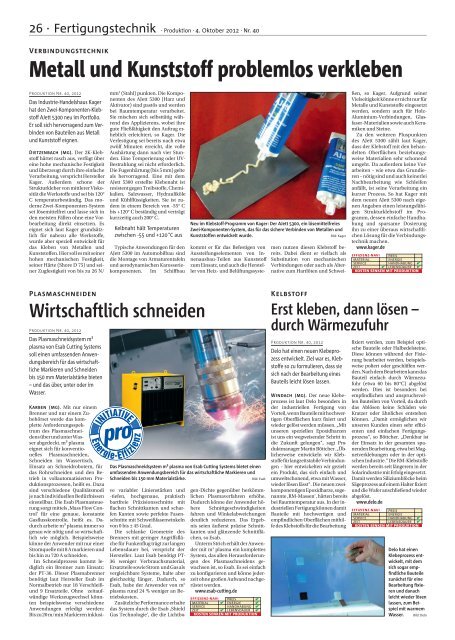 Ausgabe - 40 - 2012 - Produktion