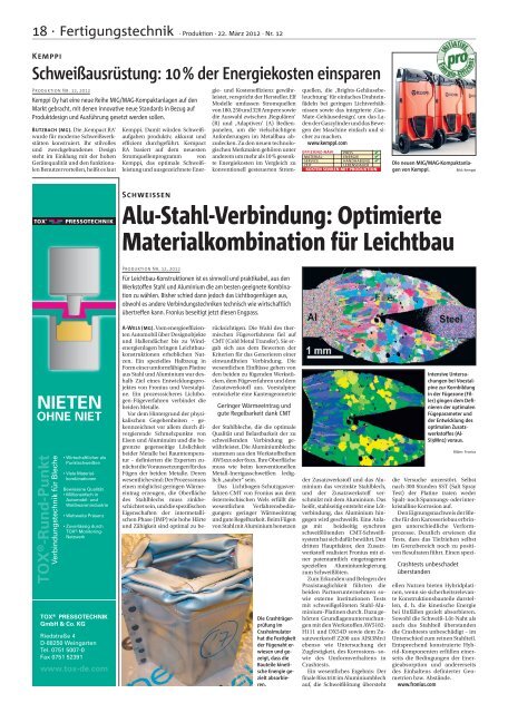 Ausgabe - 12 - 2012 - Produktion