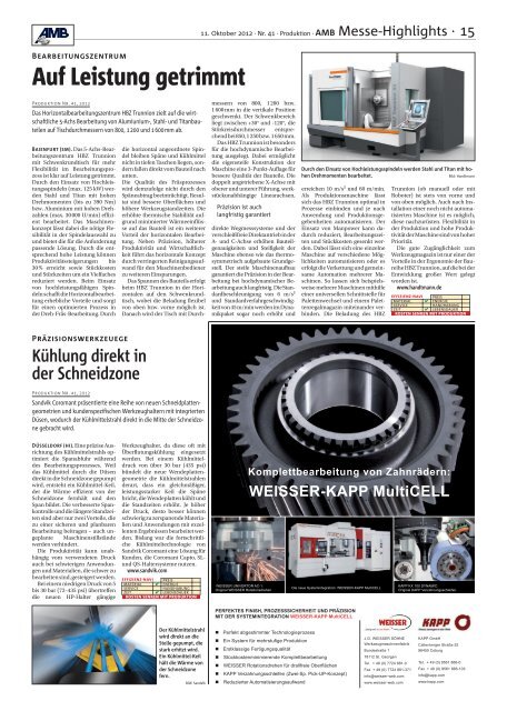 Ausgabe - 41 - 2012 - Produktion