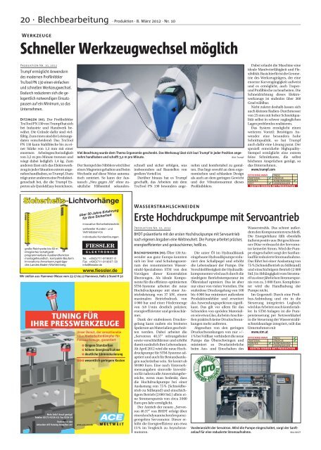 Ausgabe - 10 - 2012 - Produktion