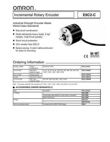 Incremental Rotary Encoder E6C2-C