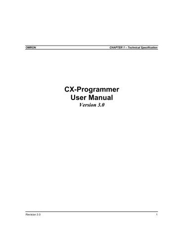 CX-Programmer - User Manual