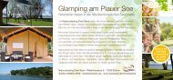 Glamping am Plauer See: Safarizelte zum Mieten direkt am Badeufer