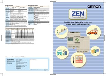 The ZEN from OMRON for easier and simpler small-scale automation.