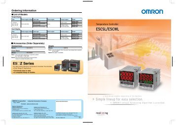 E5CSL/E5CWL - Omron Europe