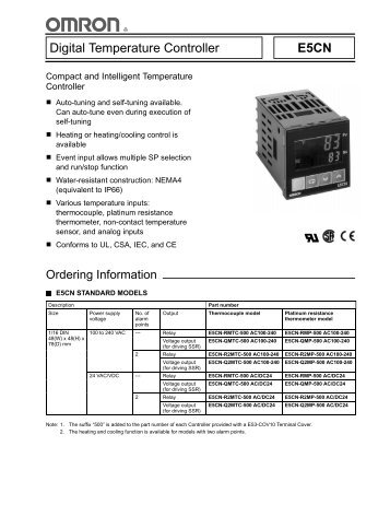 Digital Temperature Controller E5CN