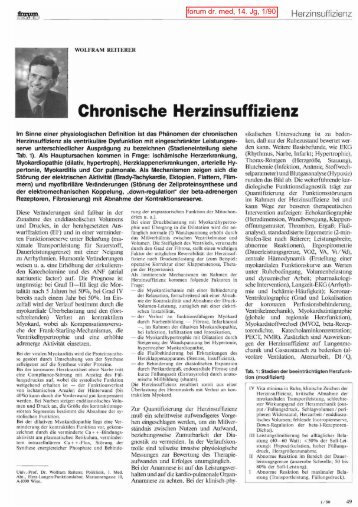 Chronische Herzinsuffizienz - Univ. Prof. Dr. W. Reiterer