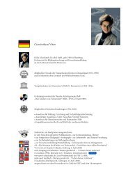 Curriculum Vitae - Prof. Dr. Erika Schuchardt