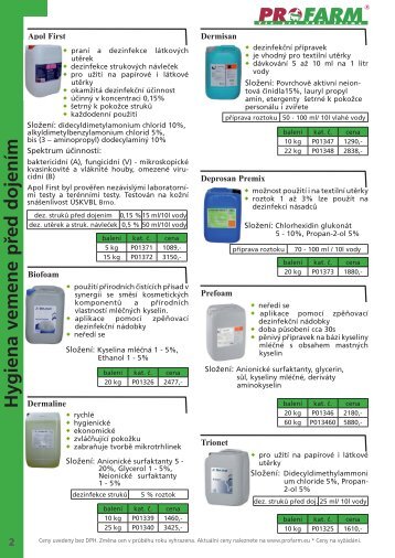 Hygiena vemene pÅed dojenÃ­m 2 - Profarm